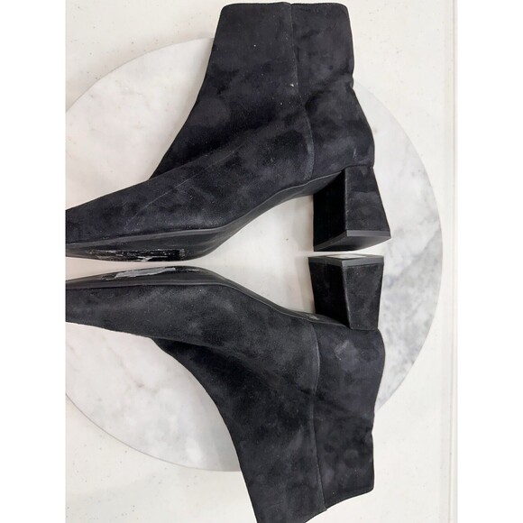 AGL Mimma Ankle Boots Size 7.5 Black Suede Pointed Toe Shoes - Picture 2 of 9